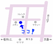 秋田県の雑貨屋 エムクエスト地図